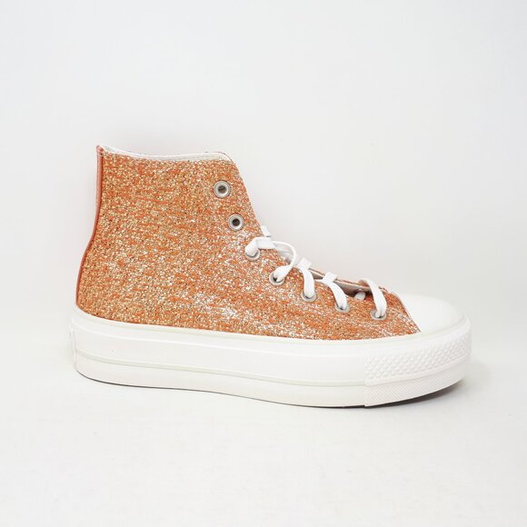 Converse Chuck Taylor All Star Lift Hi Platform Shoe Sneaker Clay Womens US Size - Picture 1 of 12